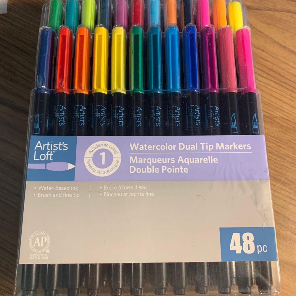 Watercolor markers